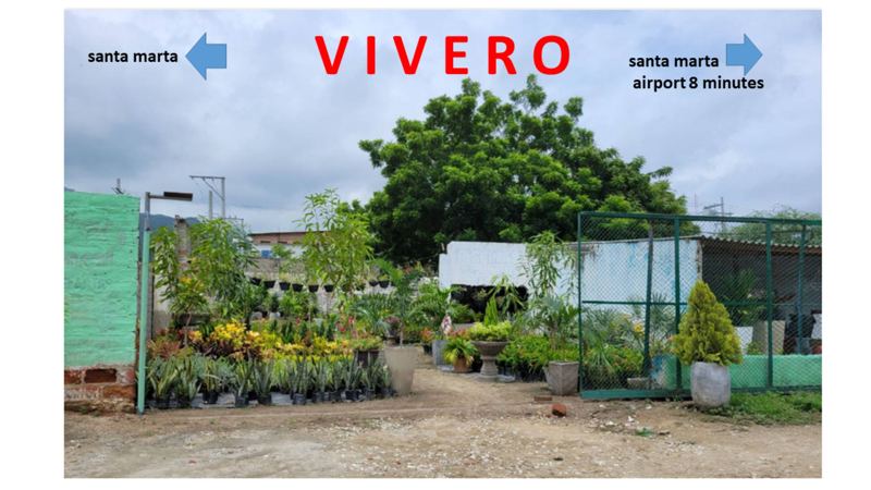 Landmark 'El Vivero', entrance route from the airport